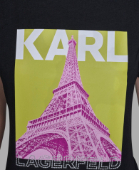 Жіноча футболка Karl Lagerfeld Paris з принтом 1161449974 (Чорний L)