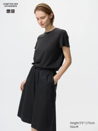 Женская льняная футболка UNIQLO 1161465985 (Черный XL)
