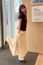 Женская льняная футболка UNIQLO 1161465985 (Черный XL)