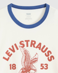 Футболка мужская Levi's с принтом 1161581382 (Молочный L)