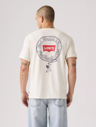 Мужская футболка Levi's с принтом 1161548656 (Молочный M)