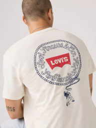 Мужская футболка Levi's с принтом 1161548656 (Молочный M)