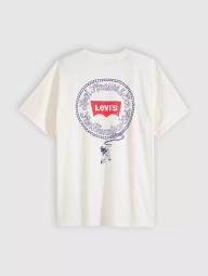 Мужская футболка Levi's с принтом 1161548656 (Молочный M)