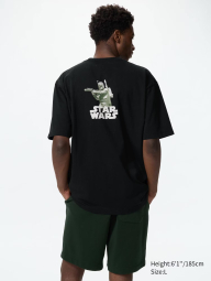 Футболка UNIQLO Star Wars з принтом 1161550572 (Чорний L)