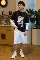 Футболка UNIQLO Star Wars з принтом 1161550572 (Чорний L)