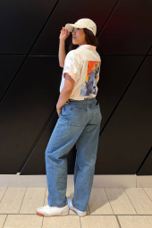 Футболка UNIQLO Star Wars з принтом спереду та ззаду 1161551262 (Білий M)