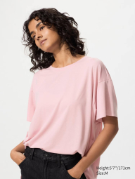 Жіноча футболка UNIQLO AIRism 1161553547 (Рожевий L)