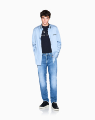 Футболка Armani Exchange с логотипом 1161567952 (Синий XXL)