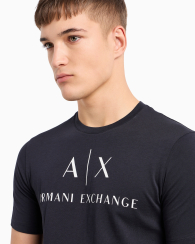 Футболка Armani Exchange с логотипом 1161567952 (Синий XXL)