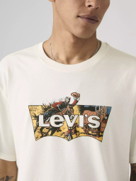 Футболка чоловіча Levi's з логотипом та принтом 1161574548 (Білий XL)