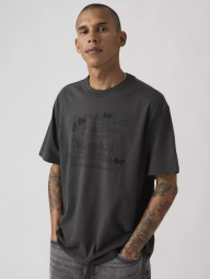 Жіноча футболка Levi's з принтом 1161590569 (Сірий M)