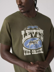 Жіноча футболка Levi's з принтом 1161614974 (Зелений S)