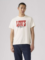 Чоловічі футболки з логотипом Levi's 1161602273 (Молочний XL)