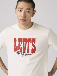 Чоловічі футболки з логотипом Levi's 1161602273 (Молочний XL)