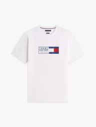 Мужская футболка Tommy Hilfiger с логотипом 1161619340 (Белый M)