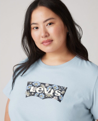 Женская футболка Levi's с принтом 1161630575 (Голубой 2X)