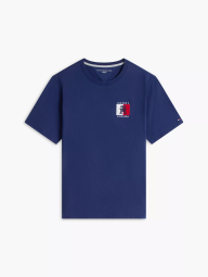 Мужская футболка Tommy Hilfiger с логотипом 1161708788 (Синий S)