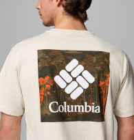 Мужская футболка Columbia с принтом сзади 1161929062 (Молочный L)