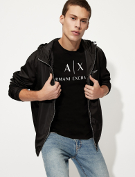 Футболка Armani Exchange з логотипом 1161949357 (Чорний M)