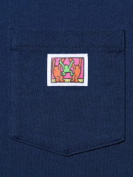 Футболка Keith Haring UNIQLO 1161967630 (Синий M)