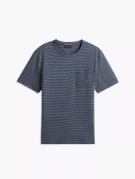 Мужская футболка Tommy Hilfiger в полоску 1162203781 (Синий/Зеленый M)