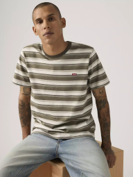 Футболка мужская Levi's с логотипом 1162246795 (Коричневый/Молочный L)