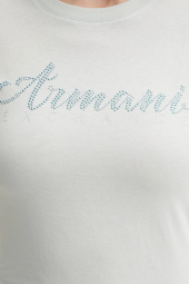 Женская футболка Armani Exchange с логотипом 1162385391 (Бирюзовый L)