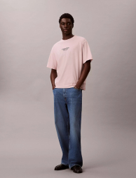 Мужская футболка Calvin Klein с вышитым логотипом 1162424507 (Розовый XL)
