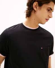Футболка мужская Tommy Hilfiger с карманом 1162548134 (Черный M)