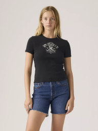 Женская футболка Levi's с принтом 1162565945 (Черный XL)