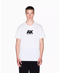 Чоловічі футболки з логотипом Armani Exchange 1162615844 (Білий XL)