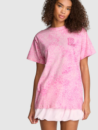 Жіноча футболка вільного крою Victoria's Secret Pink 1162662983 (Рожевий XS)