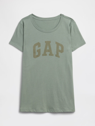 Женская футболка GAP с логотипом 1162654561 (Зеленый XL)