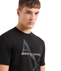 Футболка Armani Exchange с логотипом 1162693653 (Черный XL)