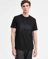 Чоловічі футболки Guess з вишитым логотипом 1162710598 (Чорний XL)