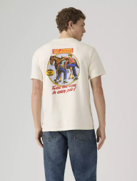 Жіноча футболка Levi's з принтом 1162713138 (Молочний XXL)