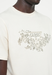 Чоловічі футболки Guess з вишивкою 1162733065 (Бежевий M)