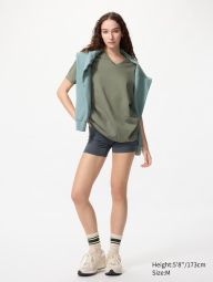 Футболка UNIQLO c технологией DRY 1162748304 (Зеленый M)