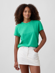 Женская футболка GAP 1162918241 (Зеленый M)