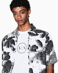 Мужская футболка Armani Exchange с логотипом 1163206604 (Молочный XXL)