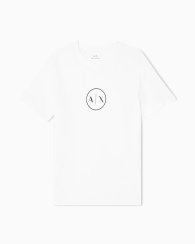 Мужская футболка Armani Exchange с логотипом 1163206604 (Молочный XXL)