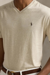 Футболка мужская Polo Ralph Lauren с вышитым логотипом 1163231345 (Бежевый XL)