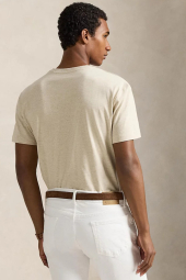 Футболка мужская Polo Ralph Lauren с вышитым логотипом 1163231345 (Бежевый XL)