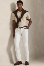 Футболка мужская Polo Ralph Lauren с вышитым логотипом 1163231345 (Бежевый XL)