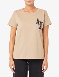 Женская футболка Armani Exchange 1163237005 (Бежевый S)