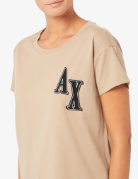 Женская футболка Armani Exchange 1163237005 (Бежевый S)