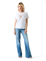 Женская футболка GUESS с логотипом 1163329318 (Белый L)