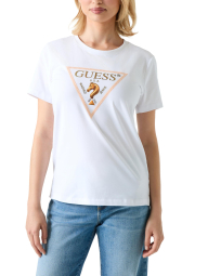 Женская футболка GUESS с логотипом 1163329318 (Белый L)