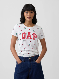Жіноча футболка GAP з принтом 1163391508 (Білий XL)