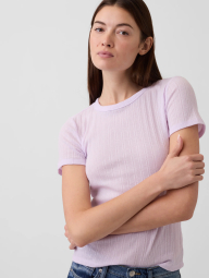 Женская футболка GAP пуантель 1163429160 (Сиреневый M)